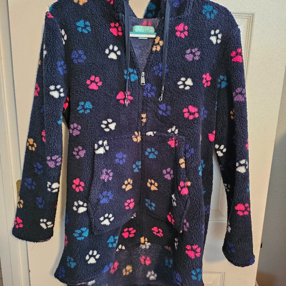 Lug Paws Navy Hooded Womens Jacket sz M